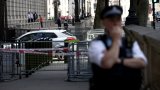 Man arrested after car crashes into gates of Downing Street, where UK PM Rishi Sunak (...)