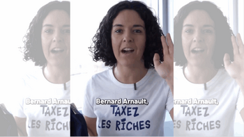 Manon Aubry contre Bernard Arnault : combat de titans à coups de T-shirts