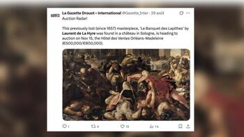 «Il se trouvait dans une cage d’escalier sombre» : un chef d'oeuvre disparu depuis 1657, aux enchères ce samedi à (…)