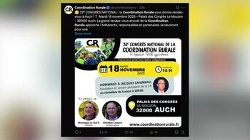 La Coordination rurale élit son nouveau président lors d’un congrès sous haute tension