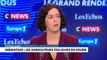 Dermatose : «On sacrifie la vie de nos agriculteurs», lance Manon Aubry
