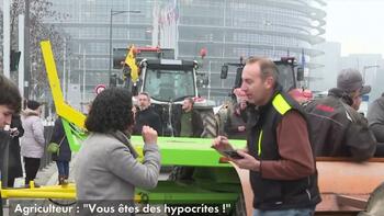 Crise agricole : «Vous êtes des hypocrites», l’eurodéputée Manon Aubry prise à partie par un agriculteur devant le (…)