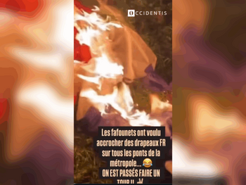 Lille : un groupe antifa brûle des drapeaux français et le revendique sur les réseaux