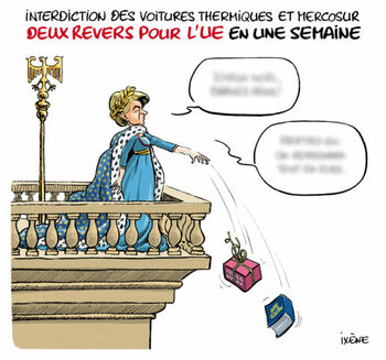 [LE CROC D’IXÈNE] Interdiction des voitures thermiques, Mercosur : deux revers pour l’UE